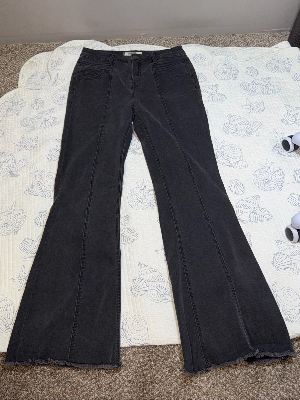 Rock & Roll Denim Women’s black flared trouser jeans size 31